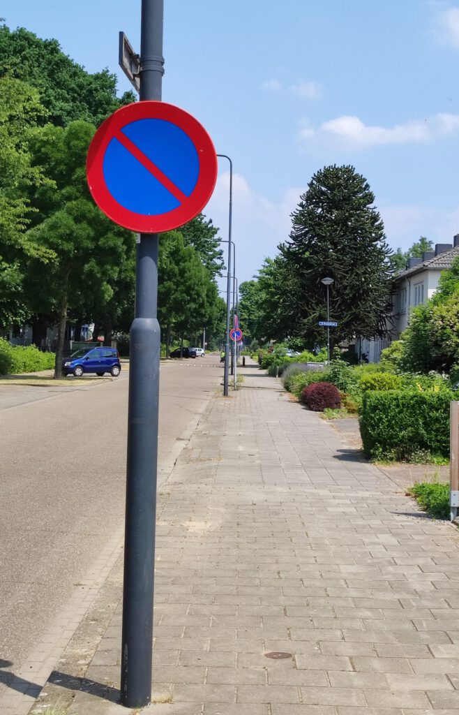 parkeerverbod bord E1